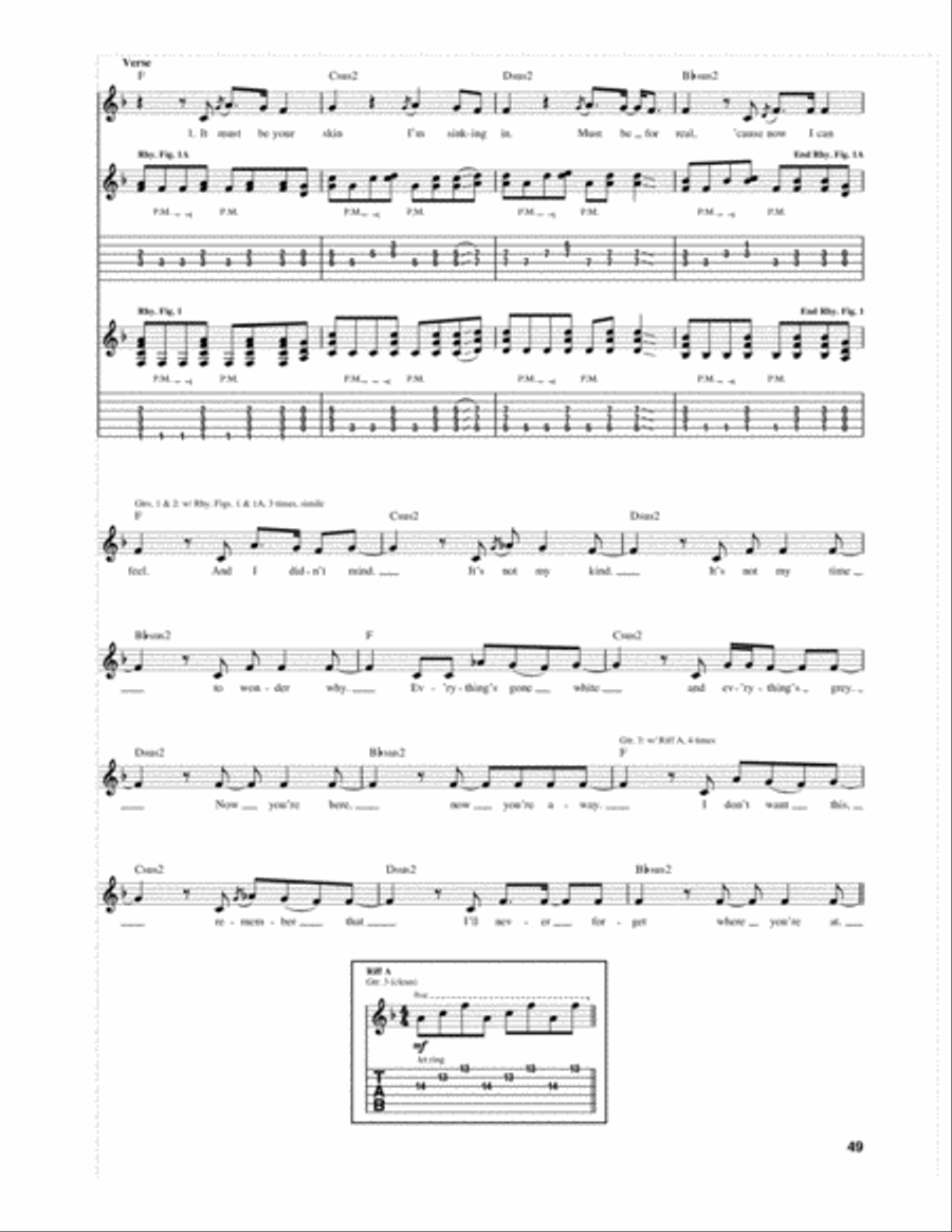 Glycerine Electric Guitar scores gallery preview page 2
