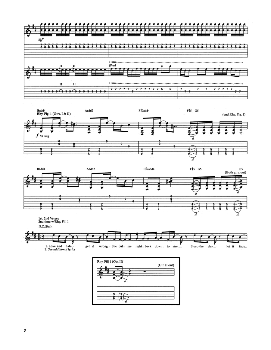 Comedown Comedown Acoustic Guitar scores gallery preview page 2