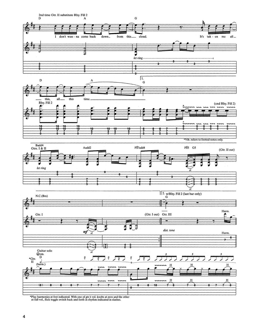 Comedown Comedown Acoustic Guitar scores gallery preview page 4