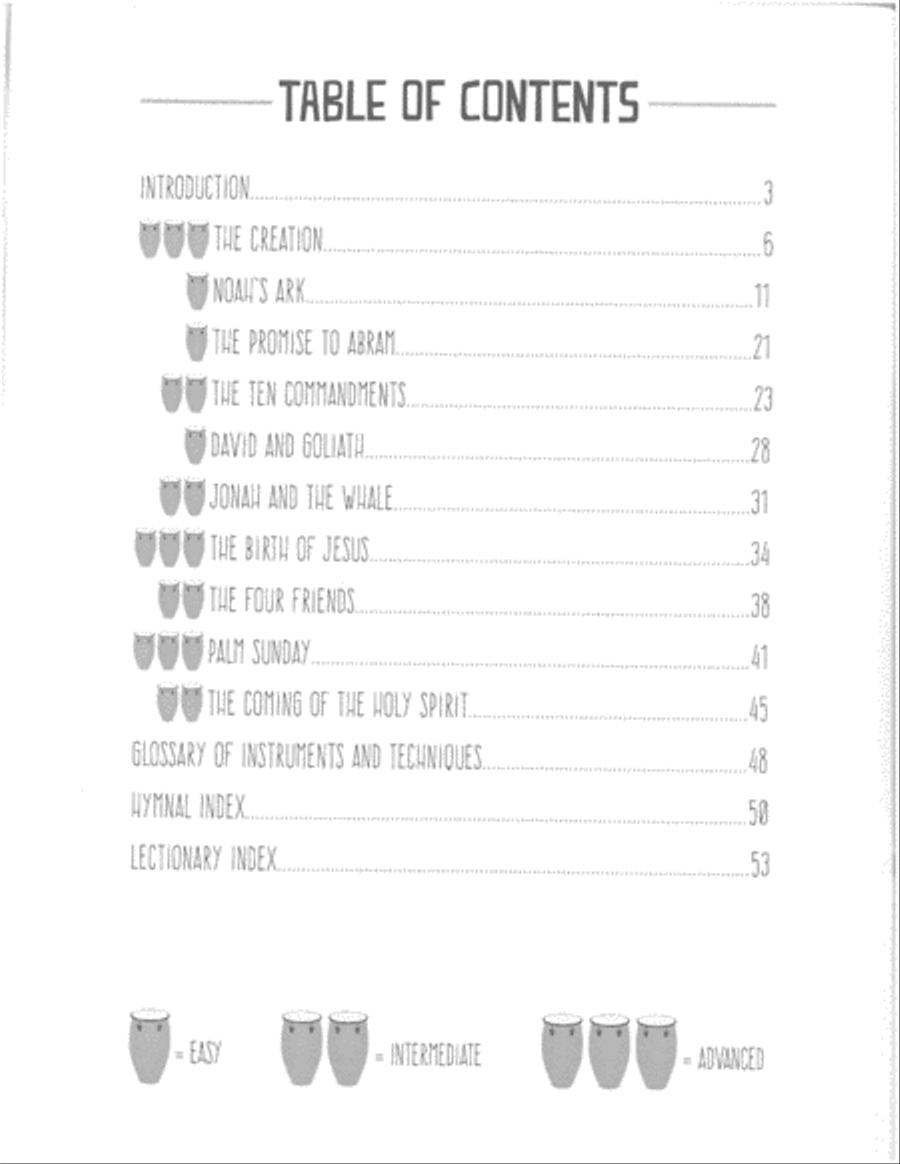 All Hands In: Drumming the Biblical Narrative Unison Choir scores gallery preview page 2