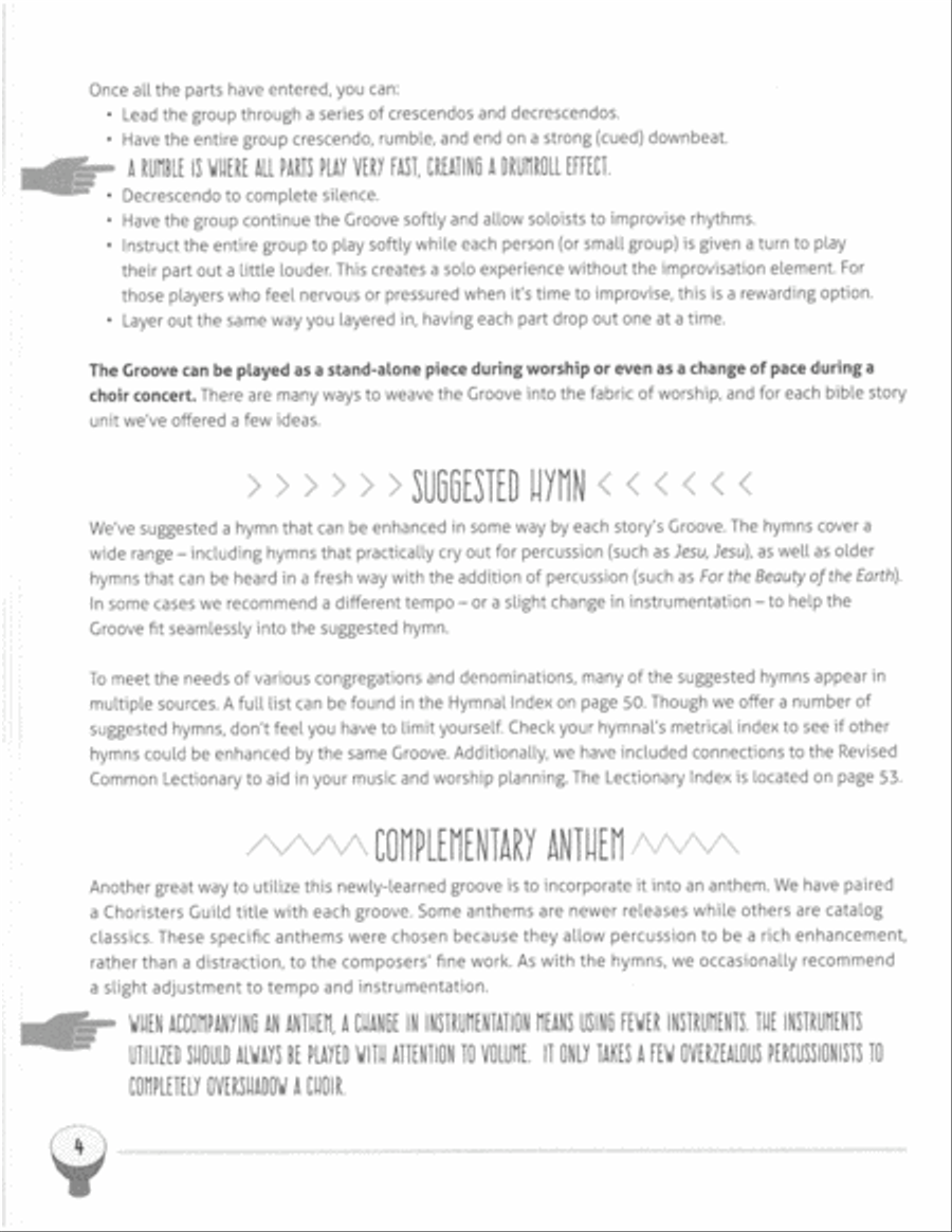 All Hands In: Drumming the Biblical Narrative Unison Choir scores gallery preview page 4