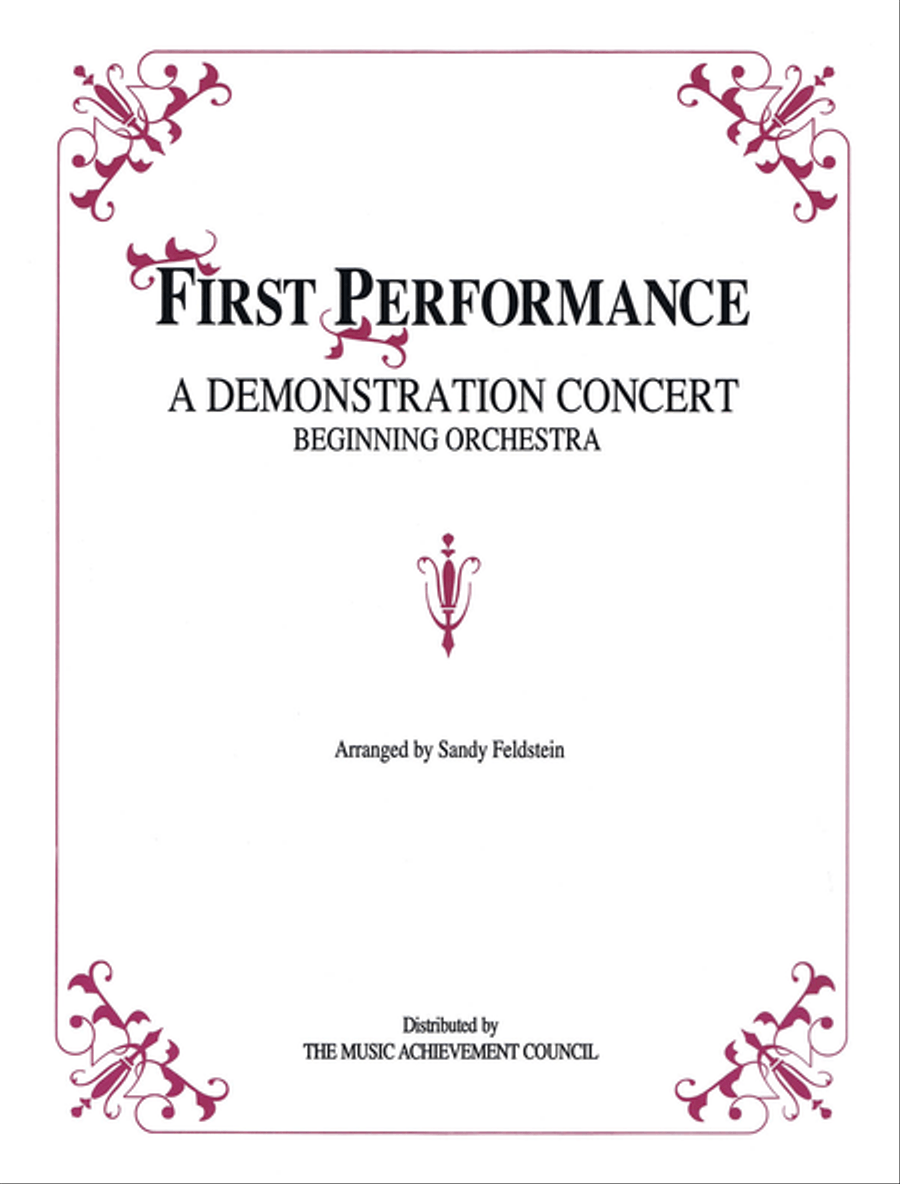 First Performance for Orchestra Orchestra scores gallery preview page 1