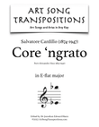 CARDILLO: Core 'ngrato (transposed to E-flat major)