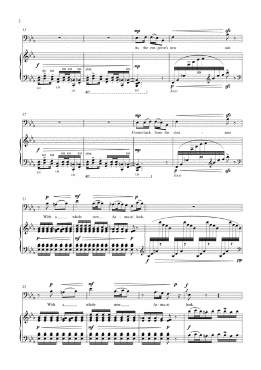 The Emperor's New Suit The Emperor's New Suit Baritone Voice scores gallery preview page 3