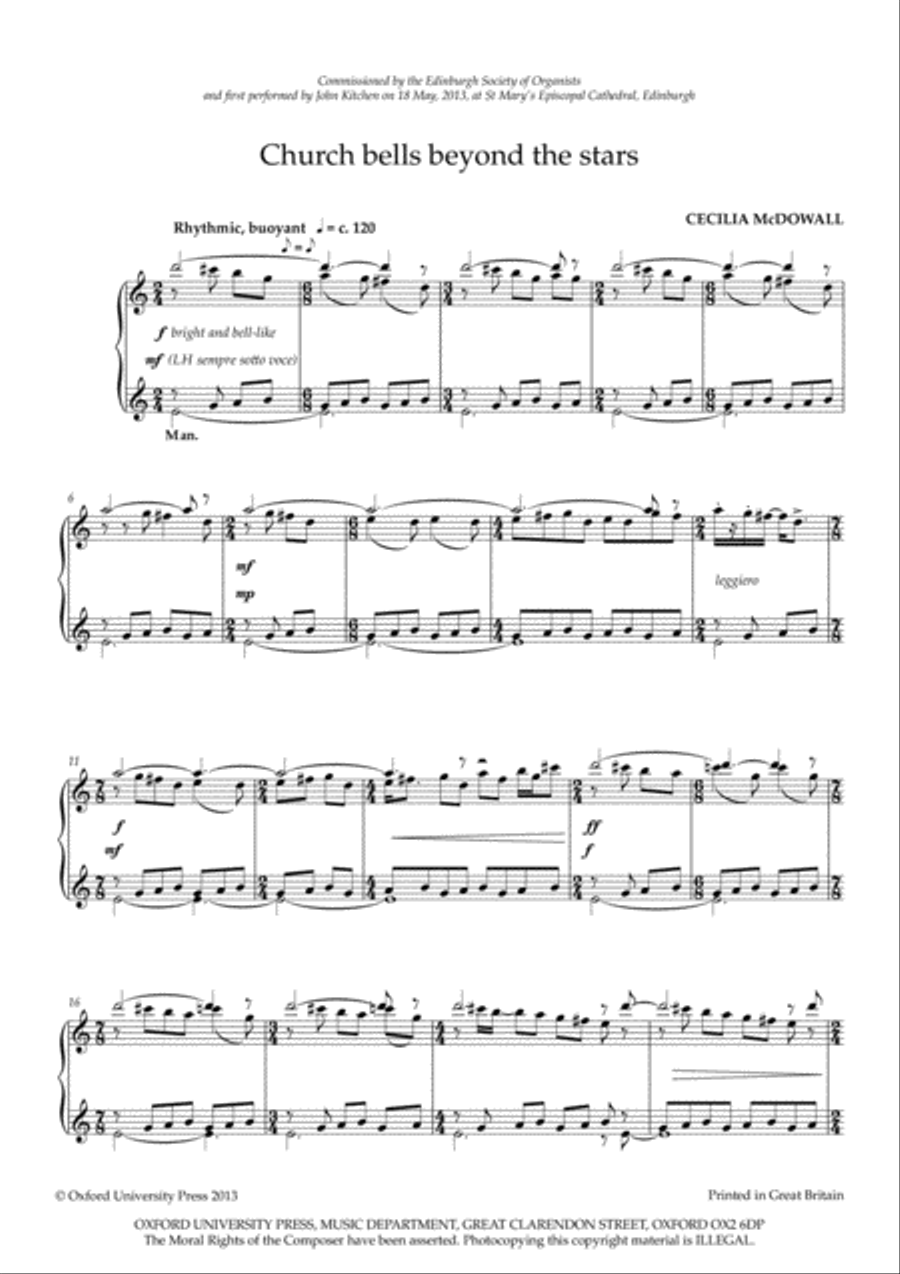 Church bells beyond the stars Organ Solo scores gallery preview page 2