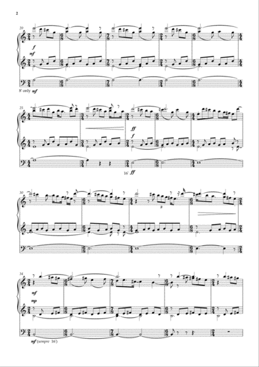 Church bells beyond the stars Organ Solo scores gallery preview page 3