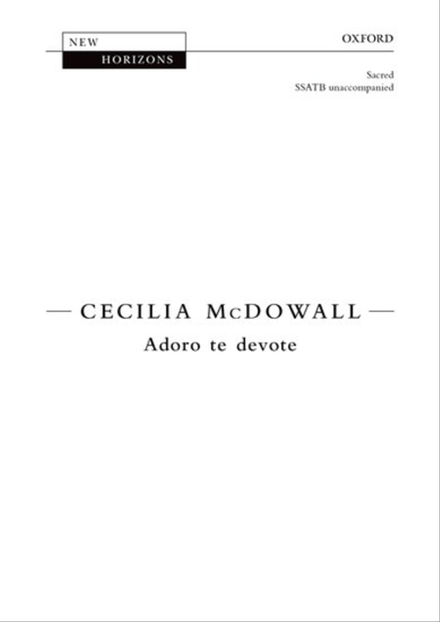 Adoro te devote Adoro te devote SSATB scores gallery preview page 1