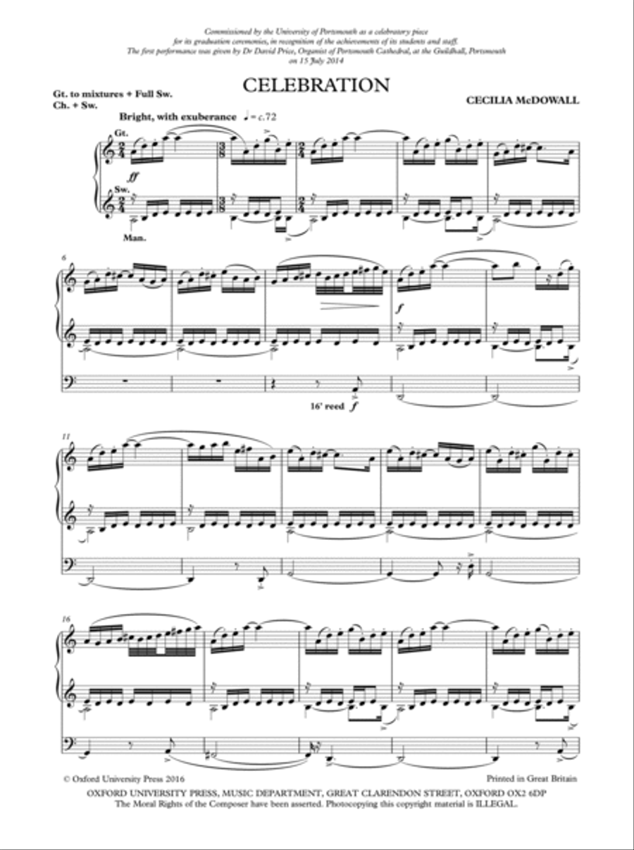Celebration Organ Solo scores gallery preview page 2
