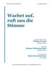 Wachet auf, ruft uns die Stimme