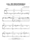 Call Me Irresponsible [Jazz version] (arr. Brent Edstrom)
