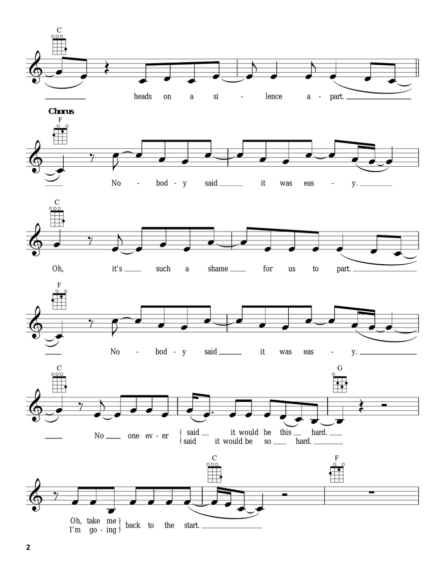 The Scientist The Scientist Ukulele scores gallery preview page 2