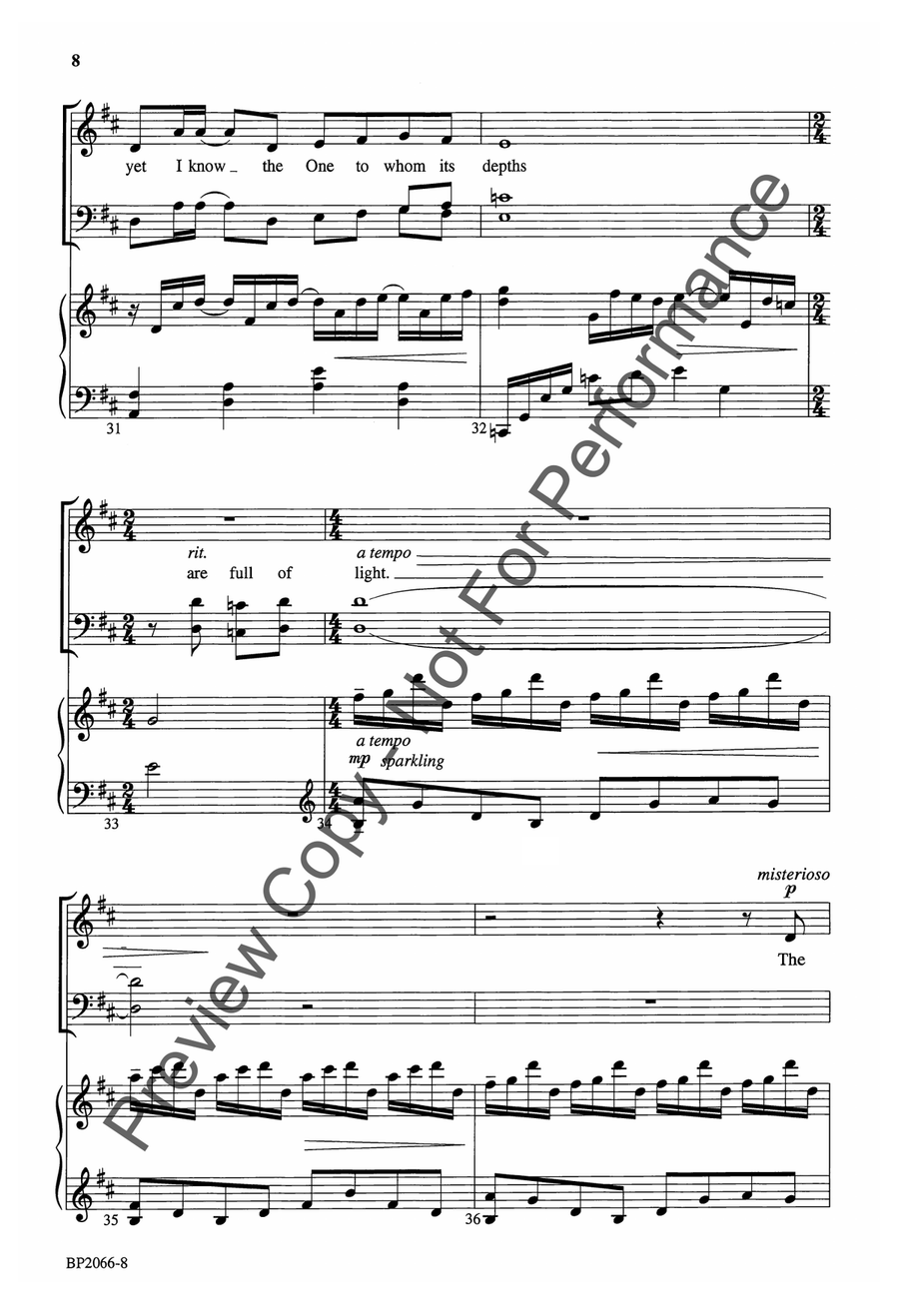 God of the Deep God of the Deep 4-Part scores gallery preview page 8