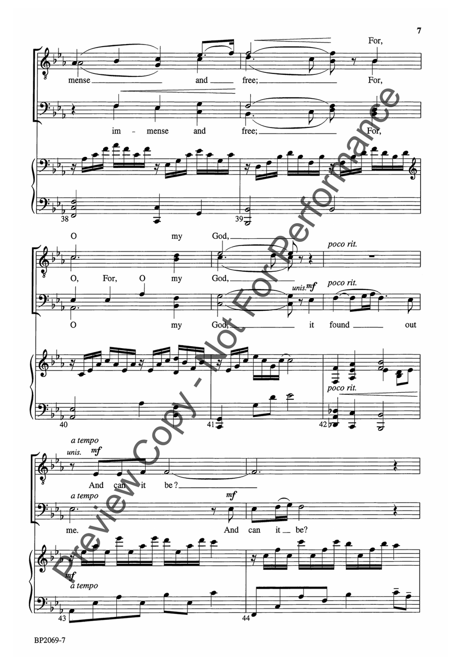 And Can It Be? - Forrest - TTBB TTBB scores gallery preview page 7