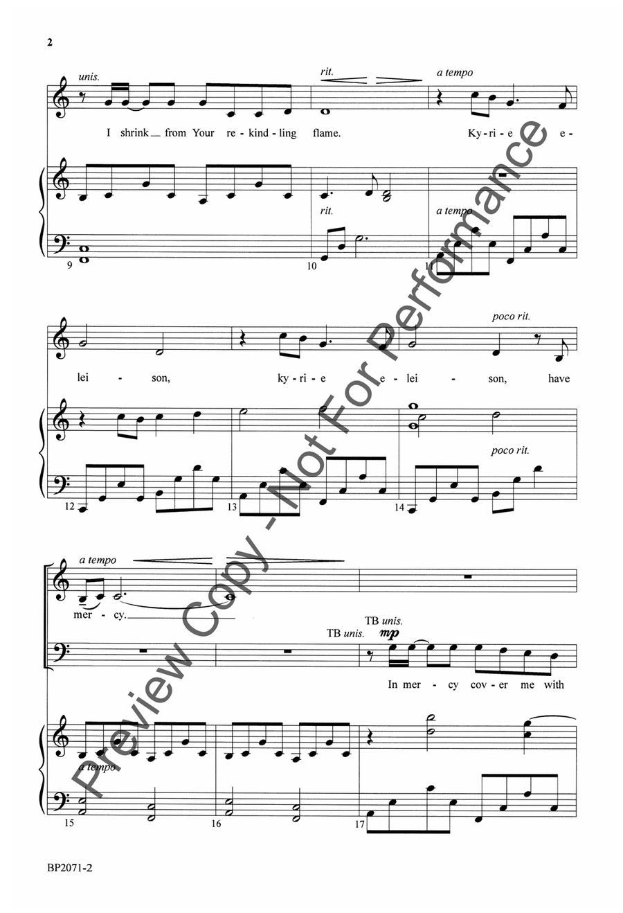 Mercy Mercy 4-Part scores gallery preview page 3