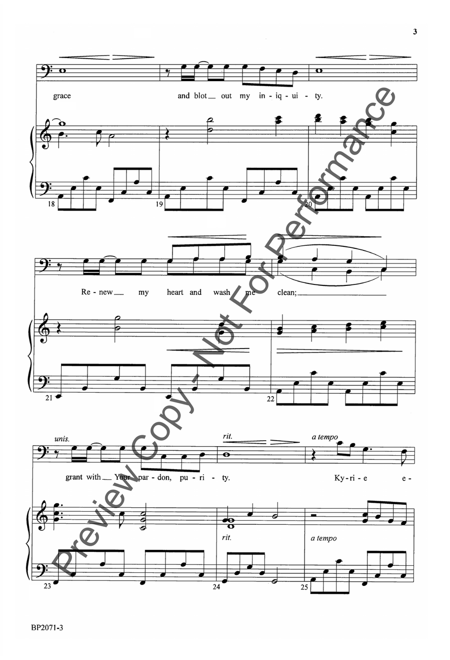 Mercy Mercy 4-Part scores gallery preview page 4