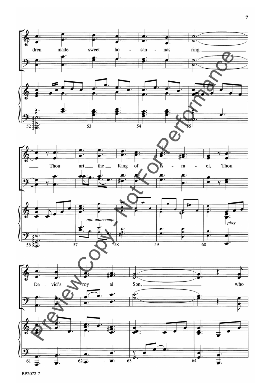 Blessed Is He Who Comes in the Name of the Lord! 4-Part scores gallery preview page 8