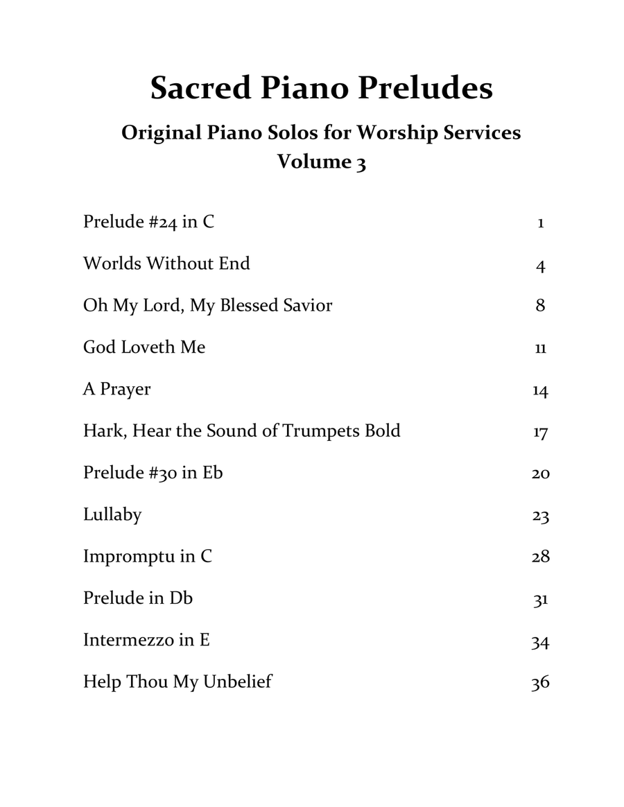 Sacred Piano Preludes - book 3 Piano Solo scores gallery preview page 3