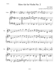Slow Air for Violin and Piano in D Major