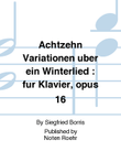 Achtzehn Variationen über ein Winterlied