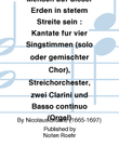 Muss nicht der Mensch auf dieser Erden in stetem Streite sein