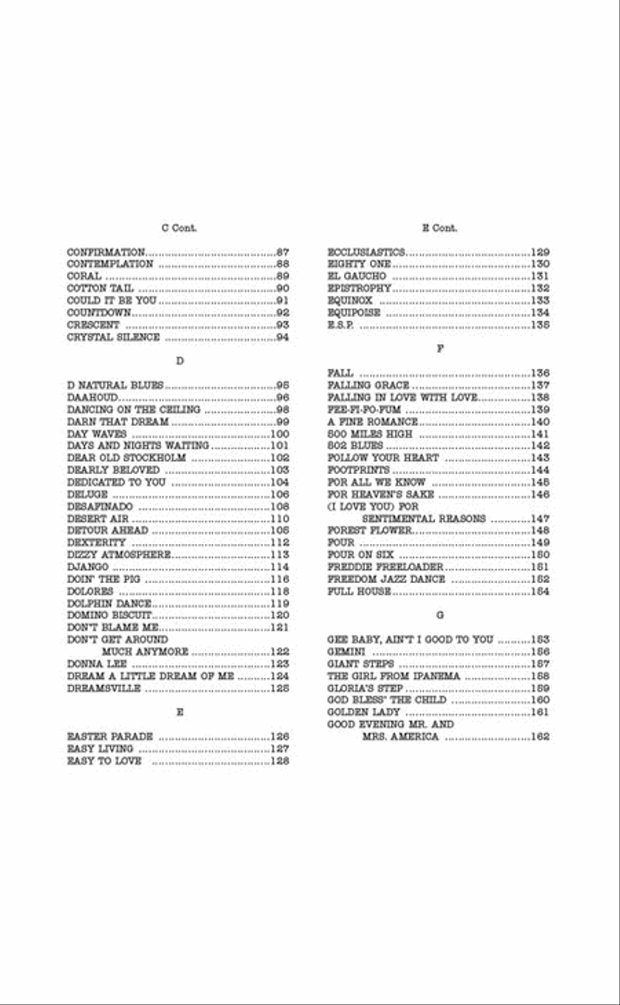The Real Book – Volume I – Sixth Edition Bass Clef Instrument scores gallery preview page 4