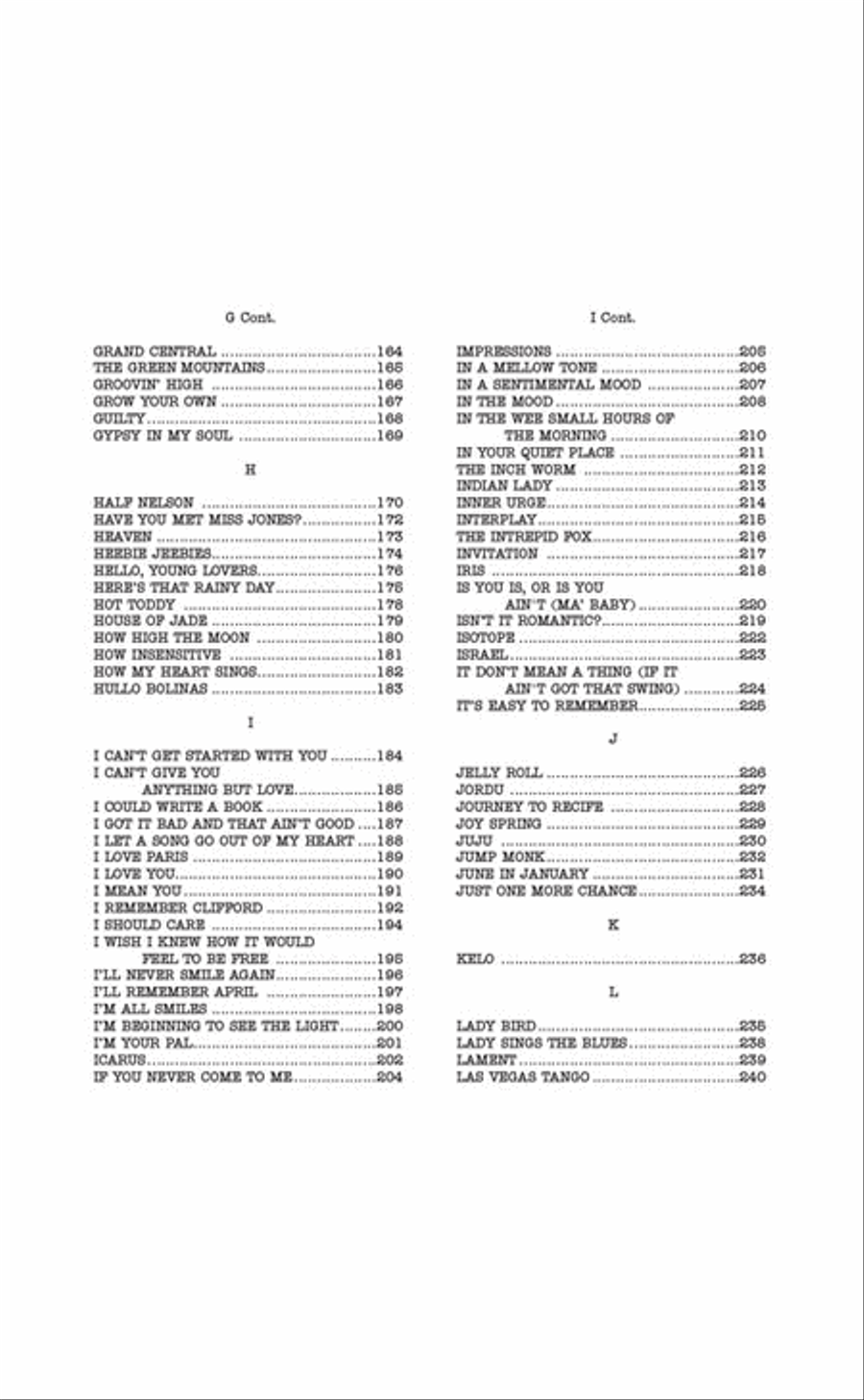 The Real Book – Volume I – Sixth Edition Bass Clef Instrument scores gallery preview page 5