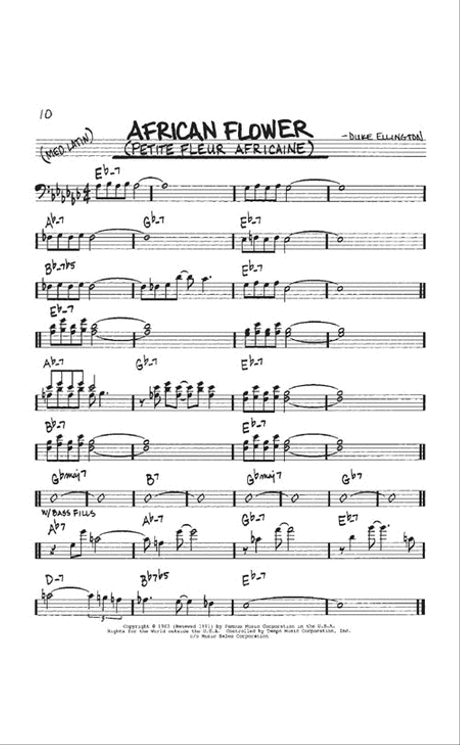 The Real Book – Volume I – Sixth Edition Bass Clef Instrument scores gallery preview page 8