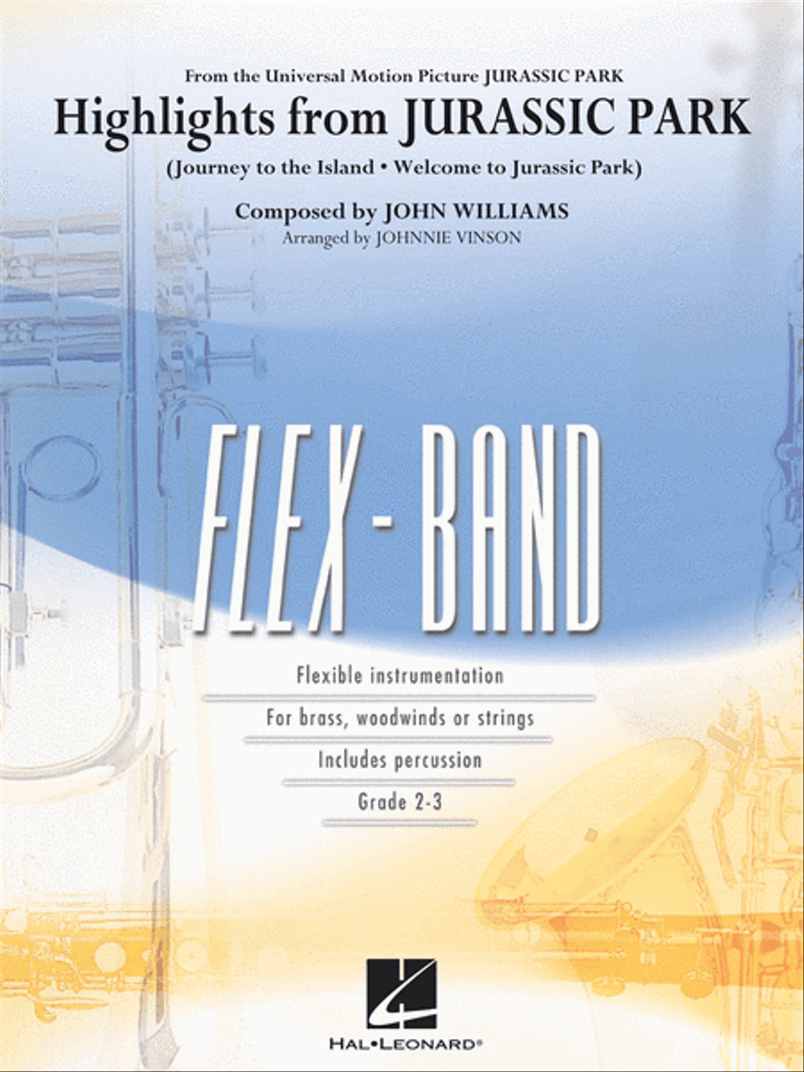 Highlights from Jurassic Park Highlights from Jurassic Park Concert Band scores gallery preview page 1
