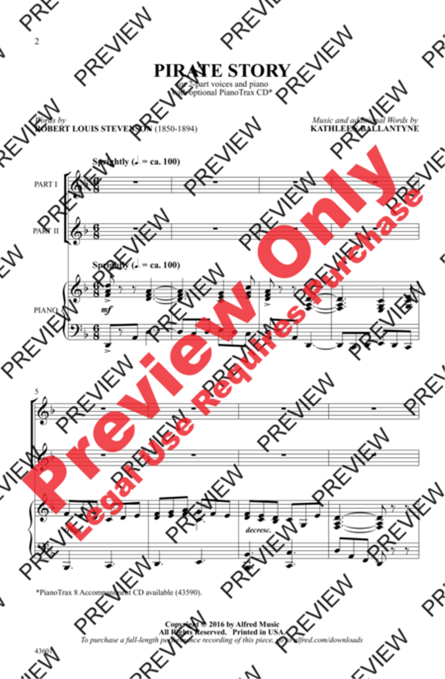 Pirate Story Pirate Story 2-Part scores gallery preview page 2