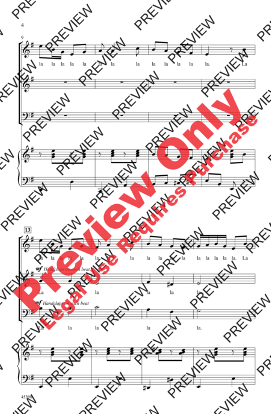A la Media Noche A la Media Noche 3-Part scores gallery preview page 4