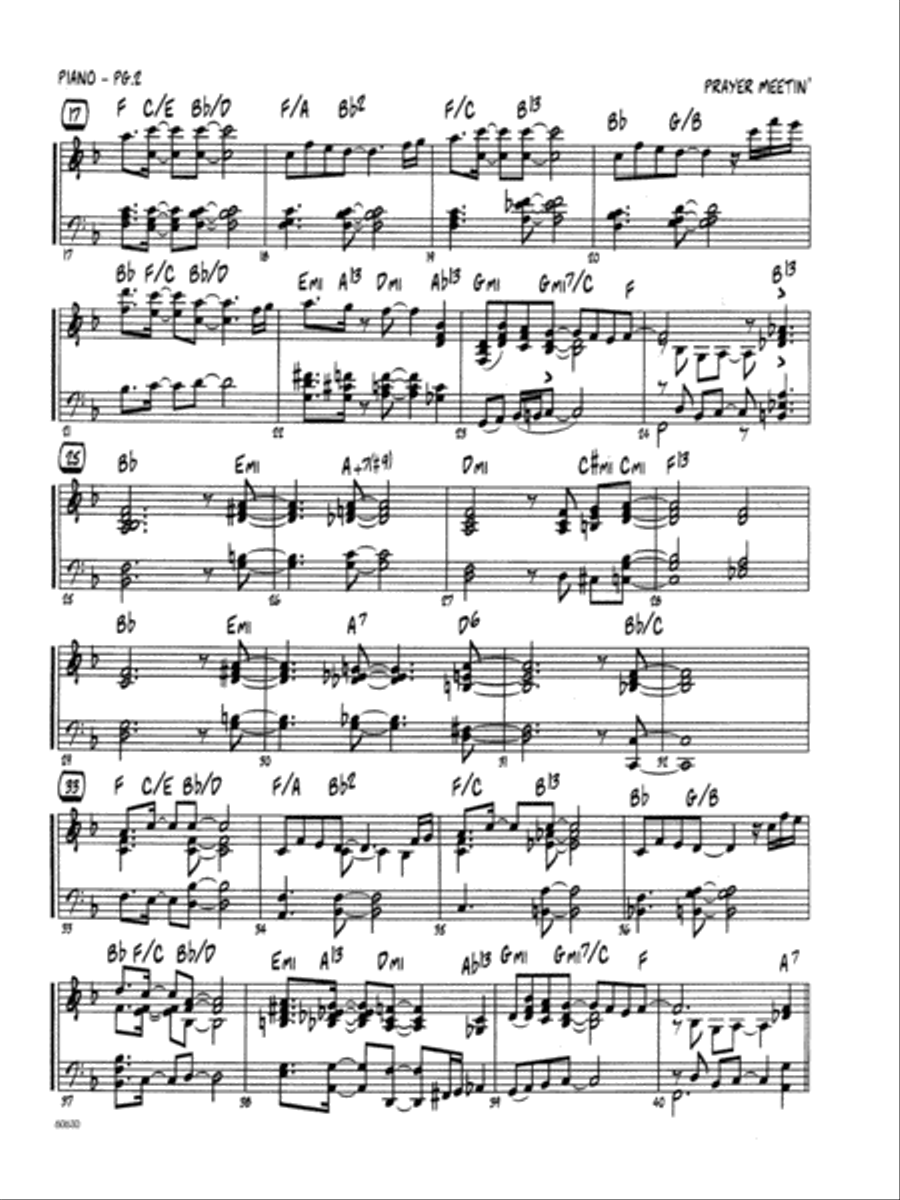 Prayer Meetin' - Piano Easy Piano scores gallery preview page 2