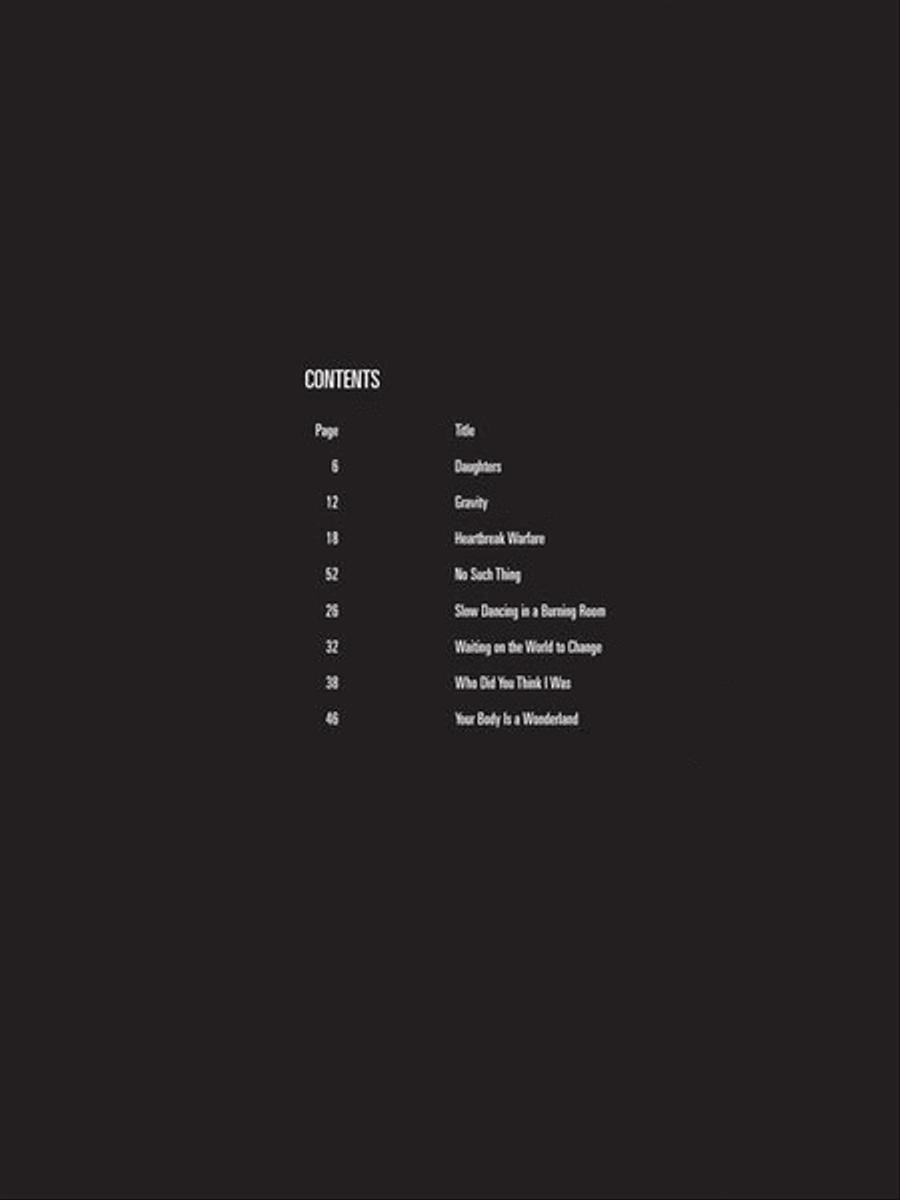 John Mayer John Mayer Electric Guitar scores gallery preview page 4