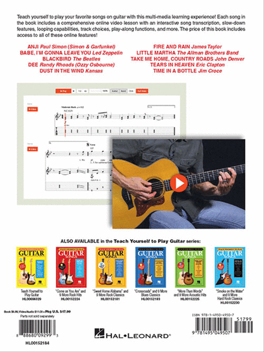 Teach Yourself to Play Guitar Songs: “Dust in the Wind” & 9 More Fingerpicking Classics Fingerpicking Guitar scores gallery preview page 5