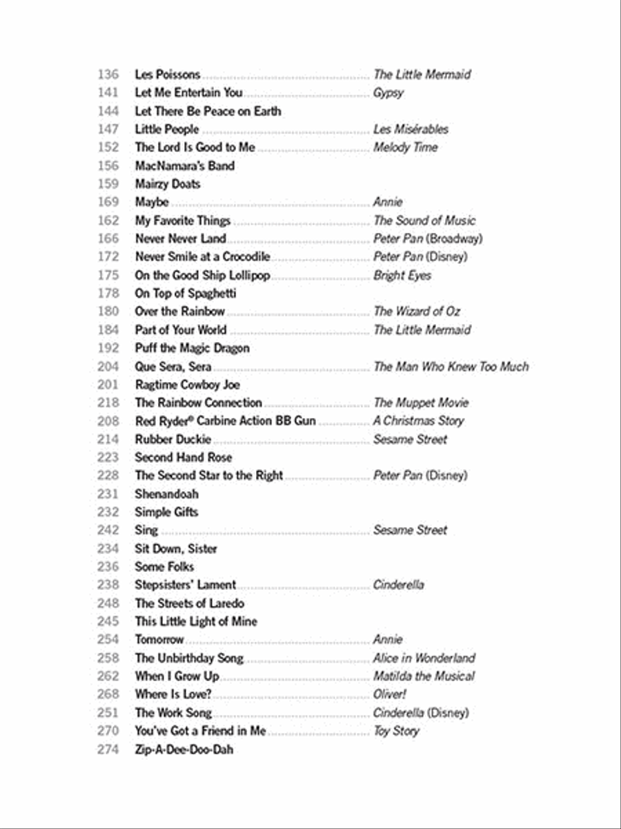 The Giant Book of Children's Vocal Solos Voice Solo scores gallery preview page 3