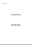 Richard Faith/László Veres : Festivals for concert band, bass clarinet part