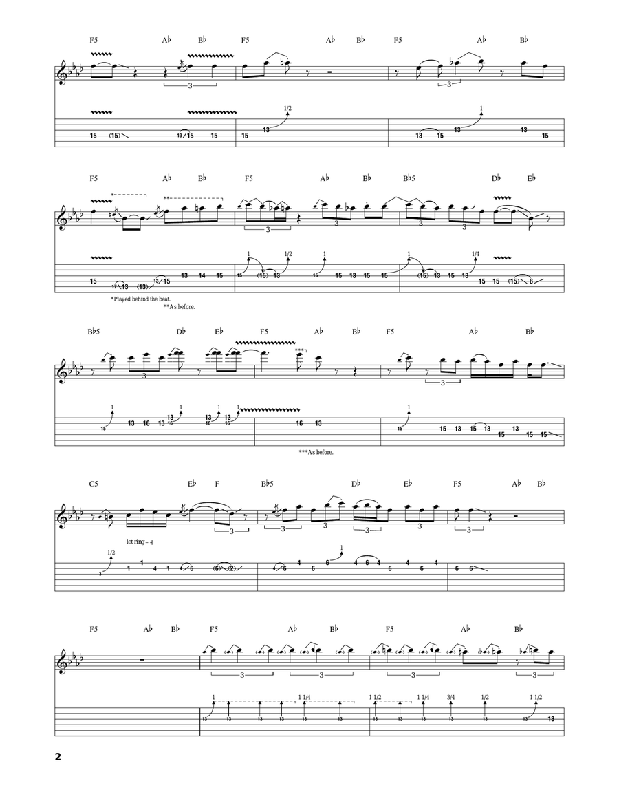 Green Onions Green Onions Electric Guitar scores gallery preview page 2