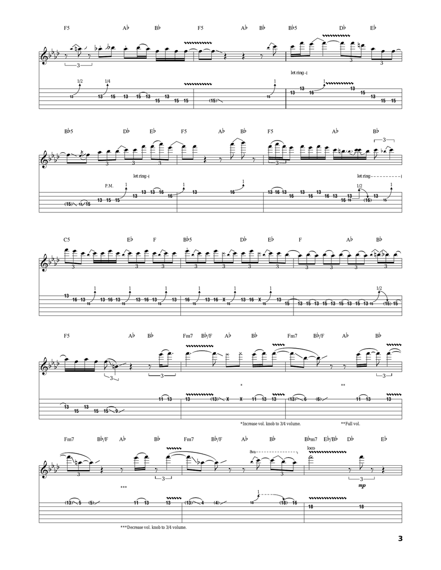 Green Onions Green Onions Electric Guitar scores gallery preview page 3