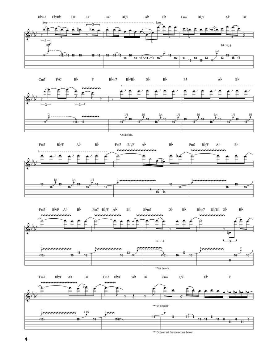 Green Onions Green Onions Electric Guitar scores gallery preview page 4