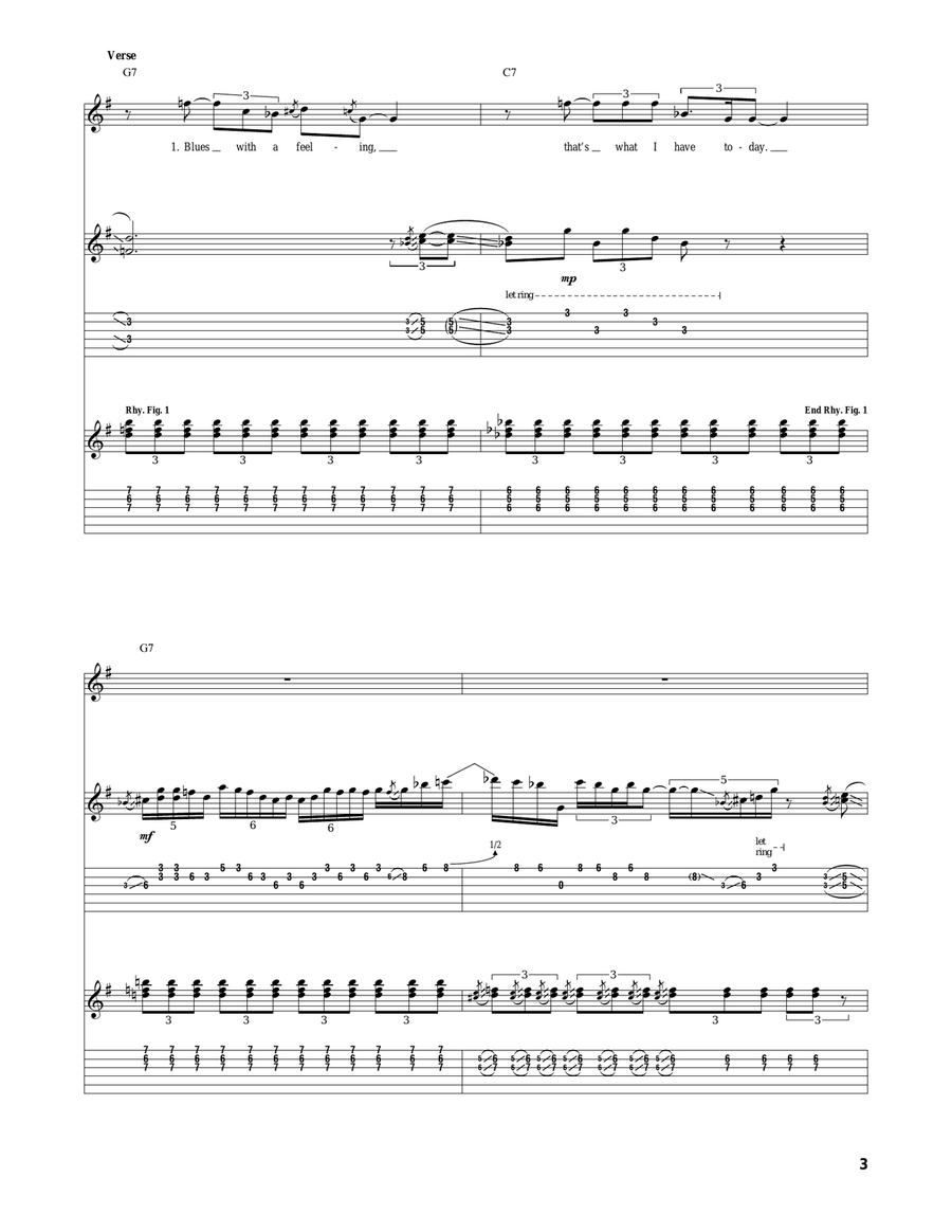 Blues With A Feeling Blues With A Feeling Acoustic Guitar scores gallery preview page 3