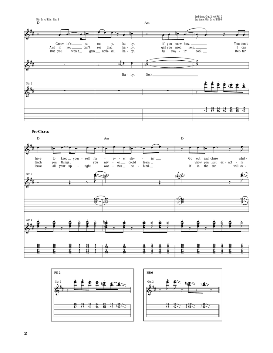 Groovin' Is Easy Groovin' Is Easy Acoustic Guitar scores gallery preview page 2