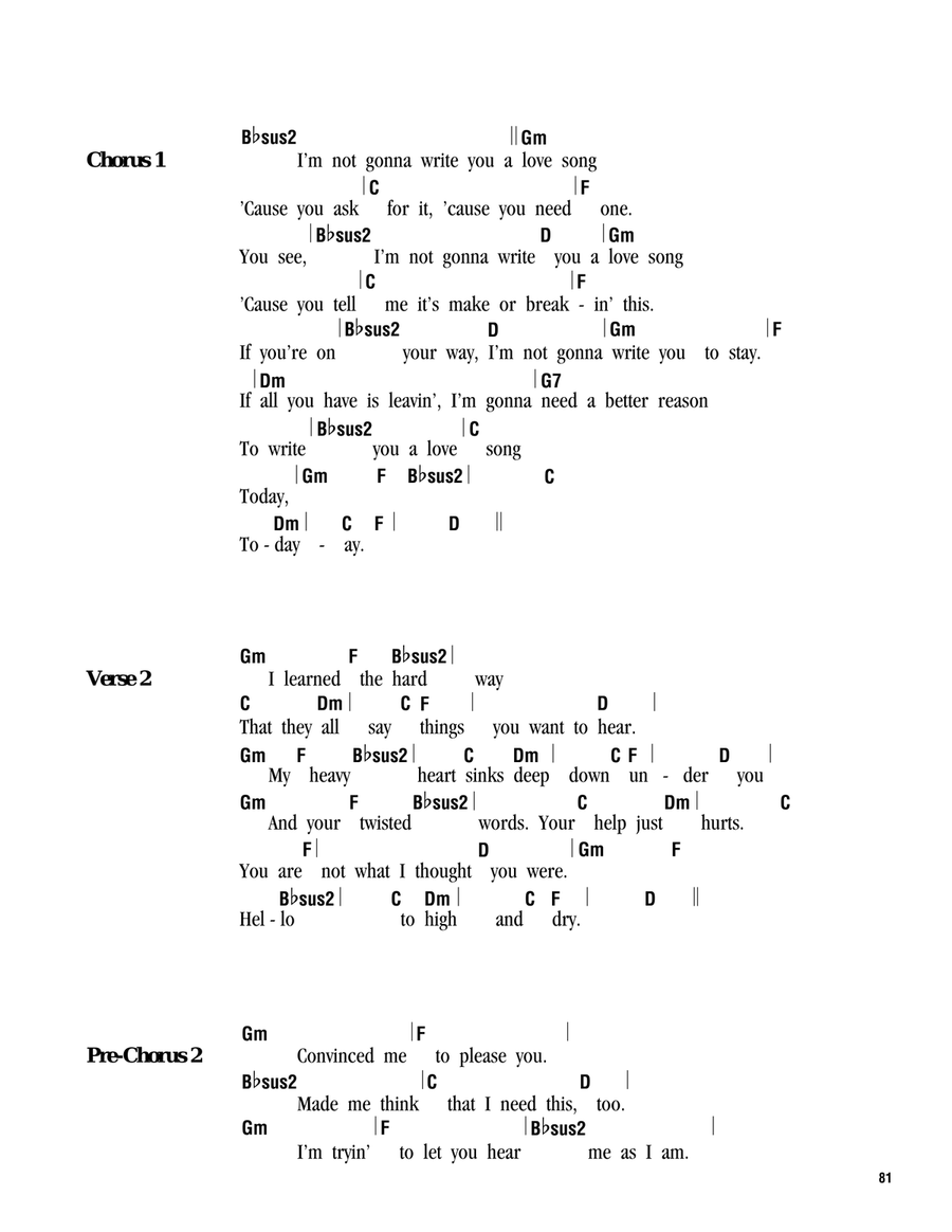 Love Song Love Song Ukulele scores gallery preview page 2