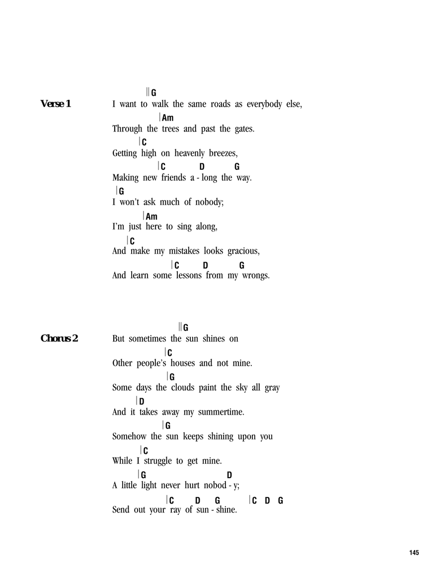 Sunshine Song Ukulele scores gallery preview page 2