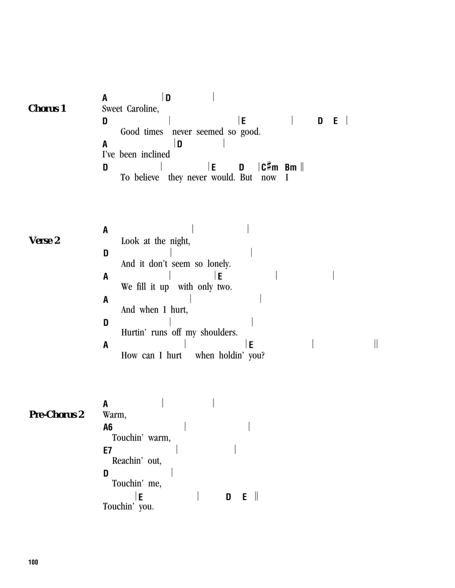 Sweet Caroline Sweet Caroline Ukulele scores gallery preview page 2