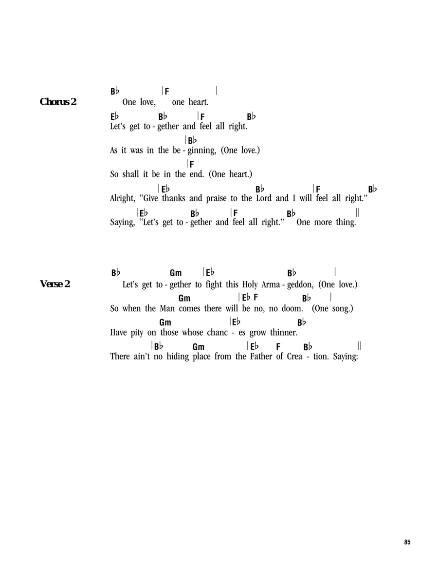 One Love One Love Ukulele scores gallery preview page 2