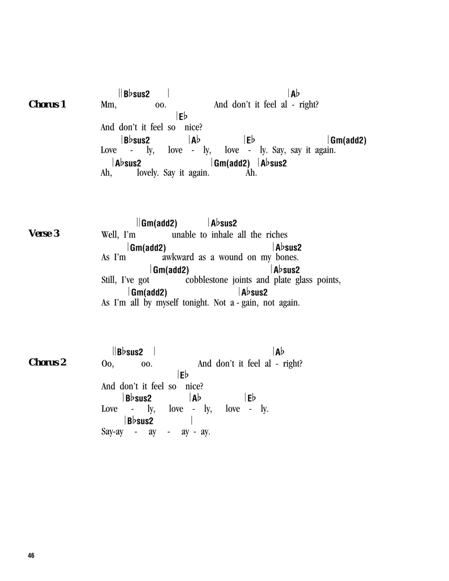 Tonight, Not Again Tonight, Not Again Ukulele scores gallery preview page 2