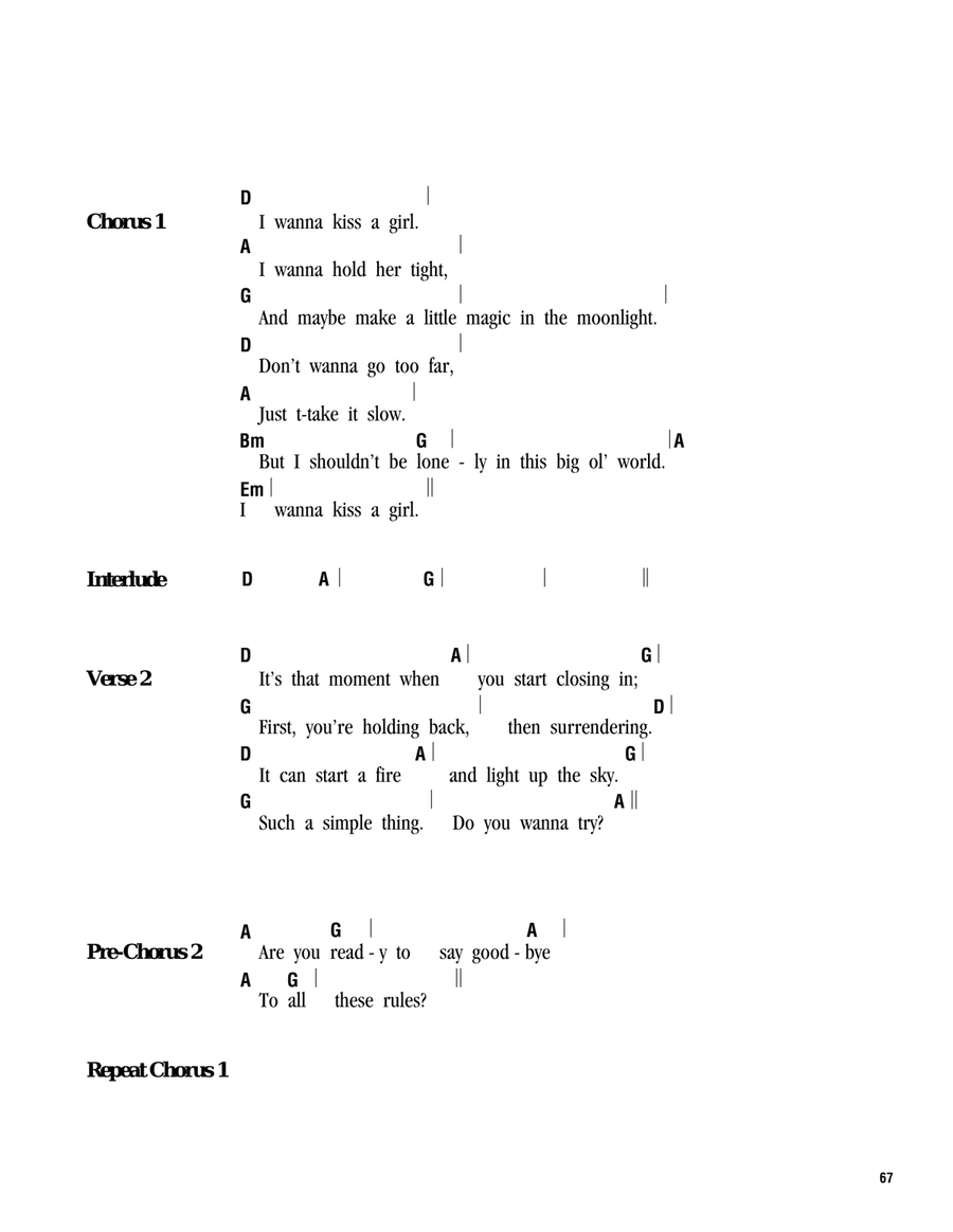 Kiss A Girl Kiss A Girl Ukulele scores gallery preview page 2