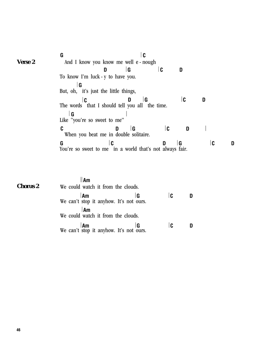 From The Clouds Ukulele scores gallery preview page 2