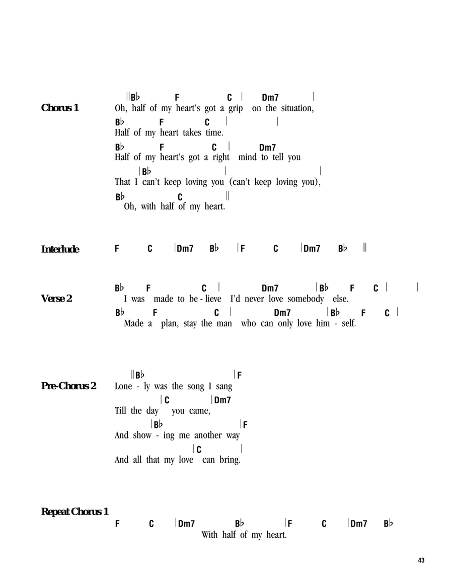 Half Of My Heart Half Of My Heart Ukulele scores gallery preview page 2