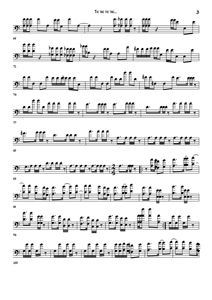 Jazz-Fusion - Tic Tac Tic Tac Jazz Ensemble scores gallery preview page 4