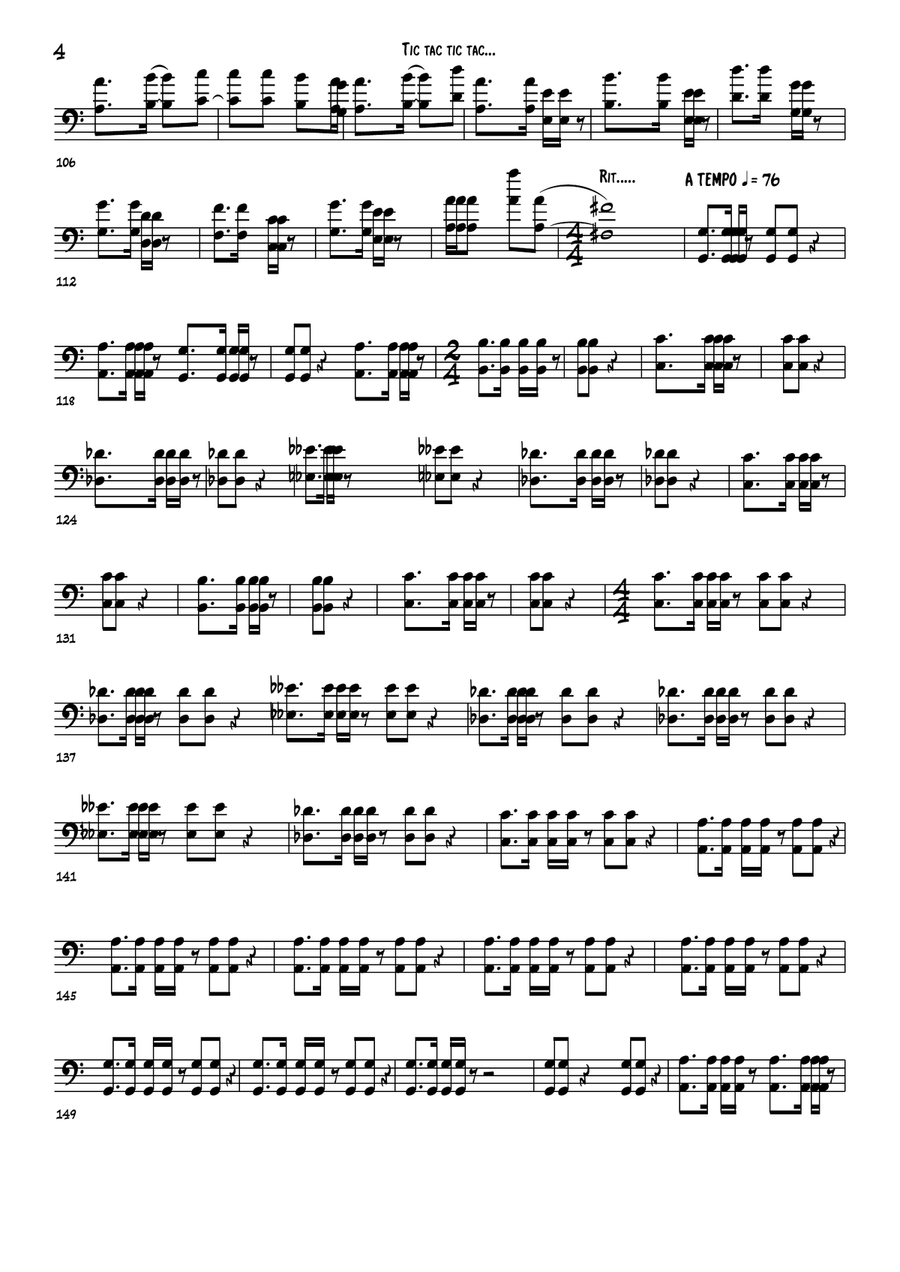Jazz-Fusion - Tic Tac Tic Tac Jazz Ensemble scores gallery preview page 5